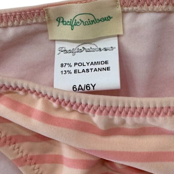 PACIFIC RAINBOW - BIKINI - STRIPE - LIGHT /DARK PINK - 6Y - NEW NO TAG - Picture 4 of 4